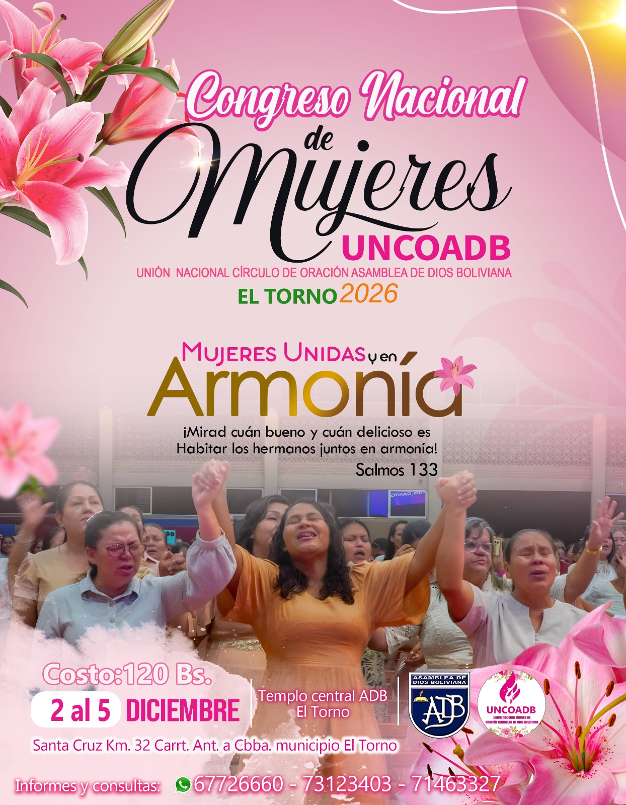 Afiche oficial Congreso de Mujeres UNCOADB 2026